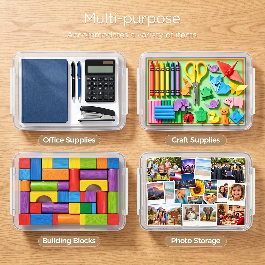 Clear Paper Organizer Box Set (3 Pcs)