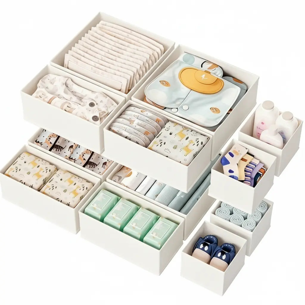 Foldable Drawer Organizer Set (12 Pcs)