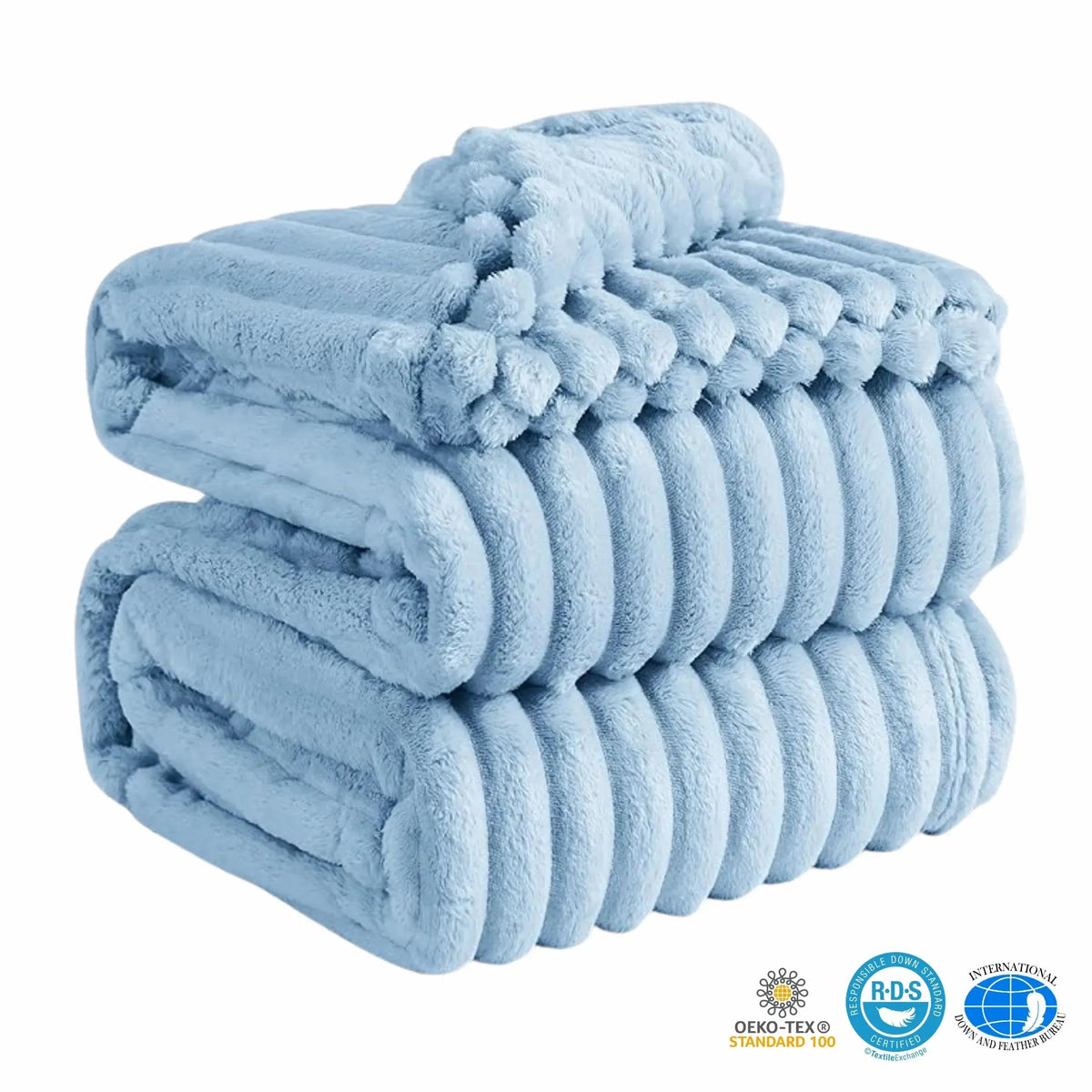 Faux Rabbit Fur Throw Blanket
