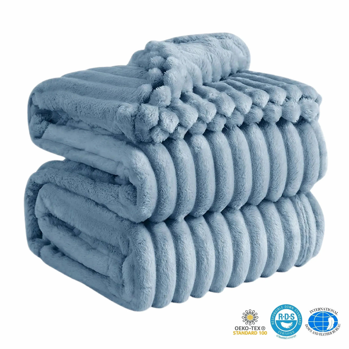 Faux Rabbit Fur Throw Blanket