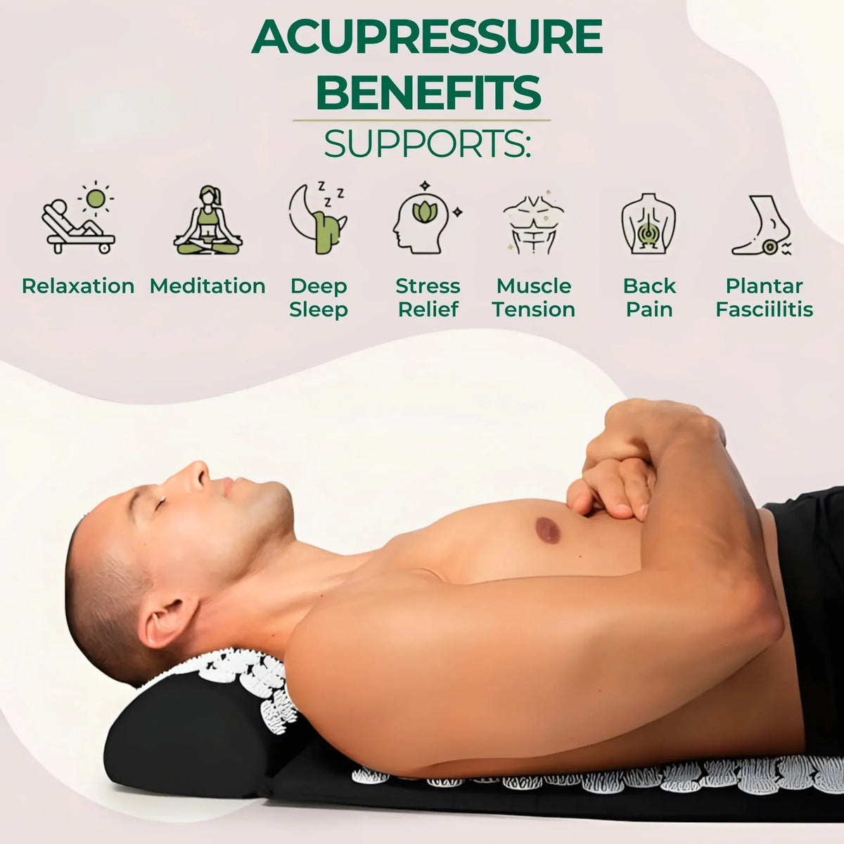 Acupressure Mat and Pillow Set