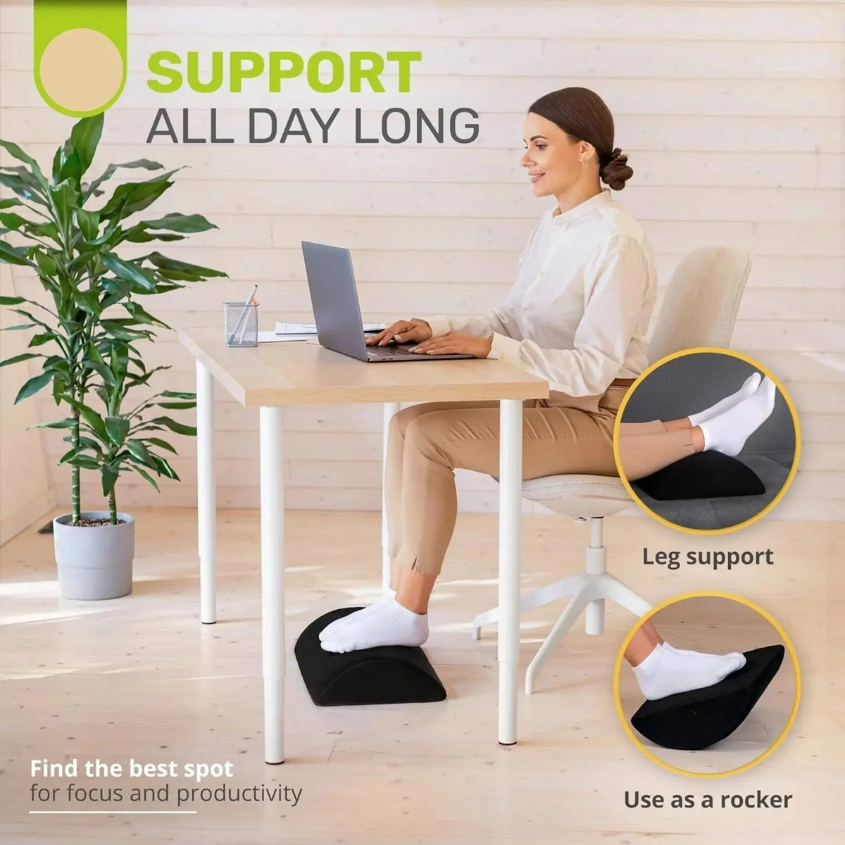 Ergonomic Desk Foot Rest