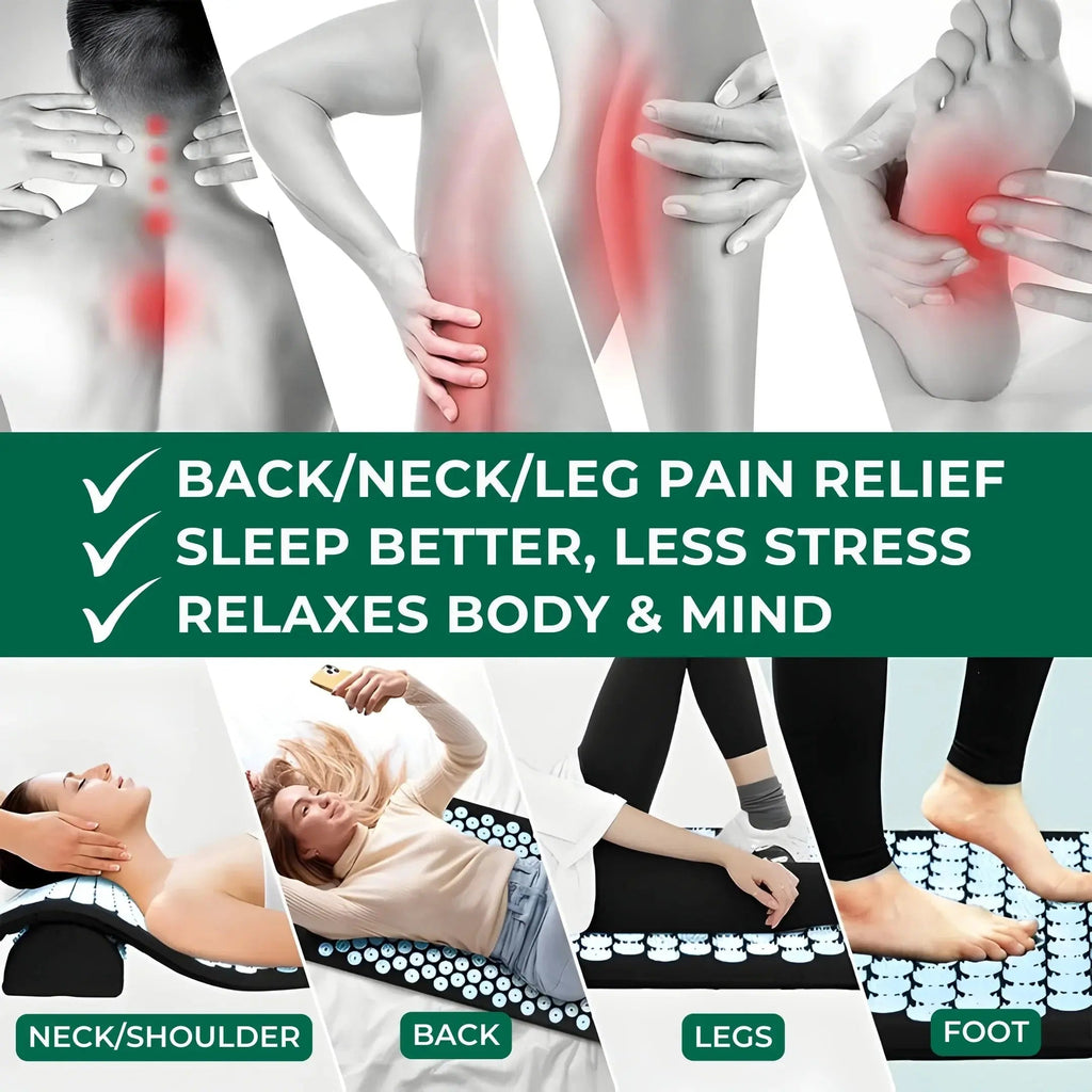 Acupressure Mat and Pillow Set