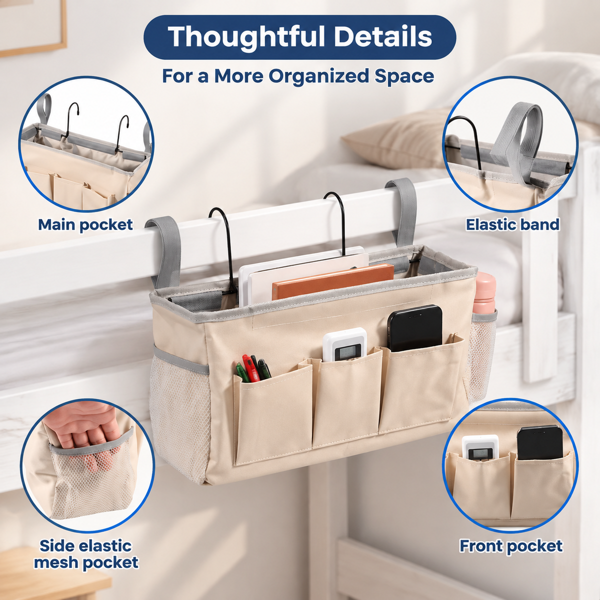 Bedside Caddy Organizer
