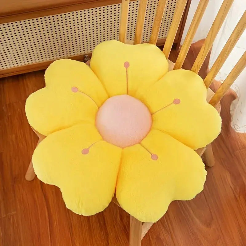 Flower Plush Throw Pillow
