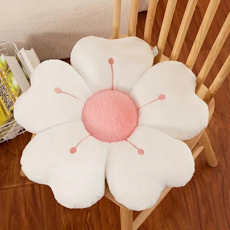 Flower Plush Throw Pillow