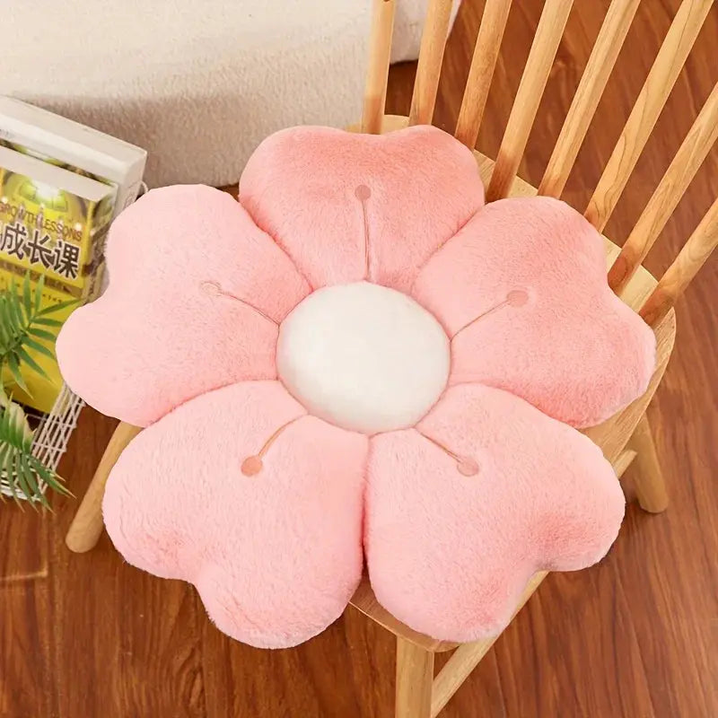 Flower Plush Throw Pillow