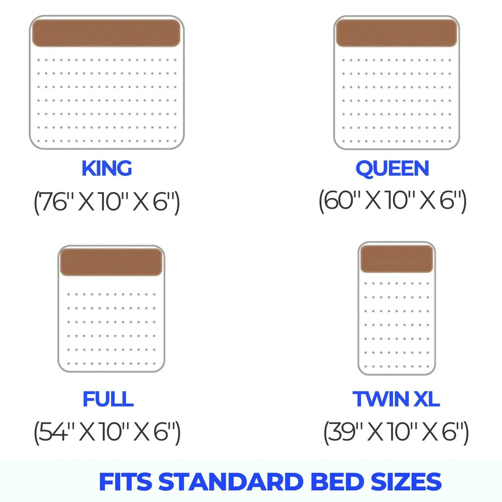Mattress Gap Pillow with Storage Pockets