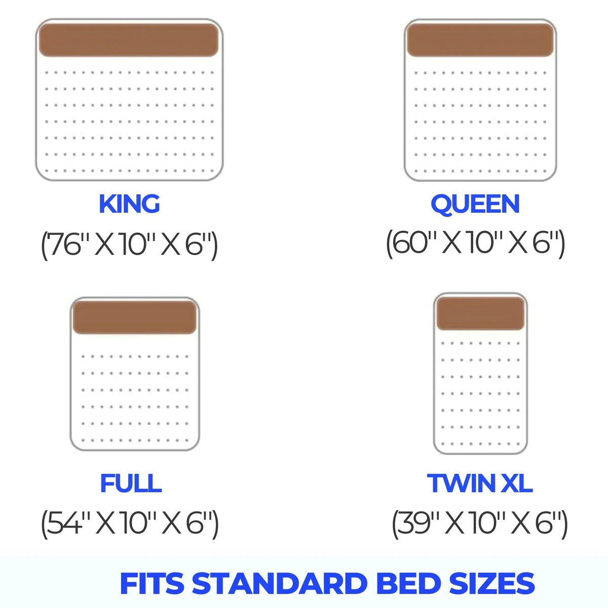 Mattress Gap Pillow with Storage Pockets