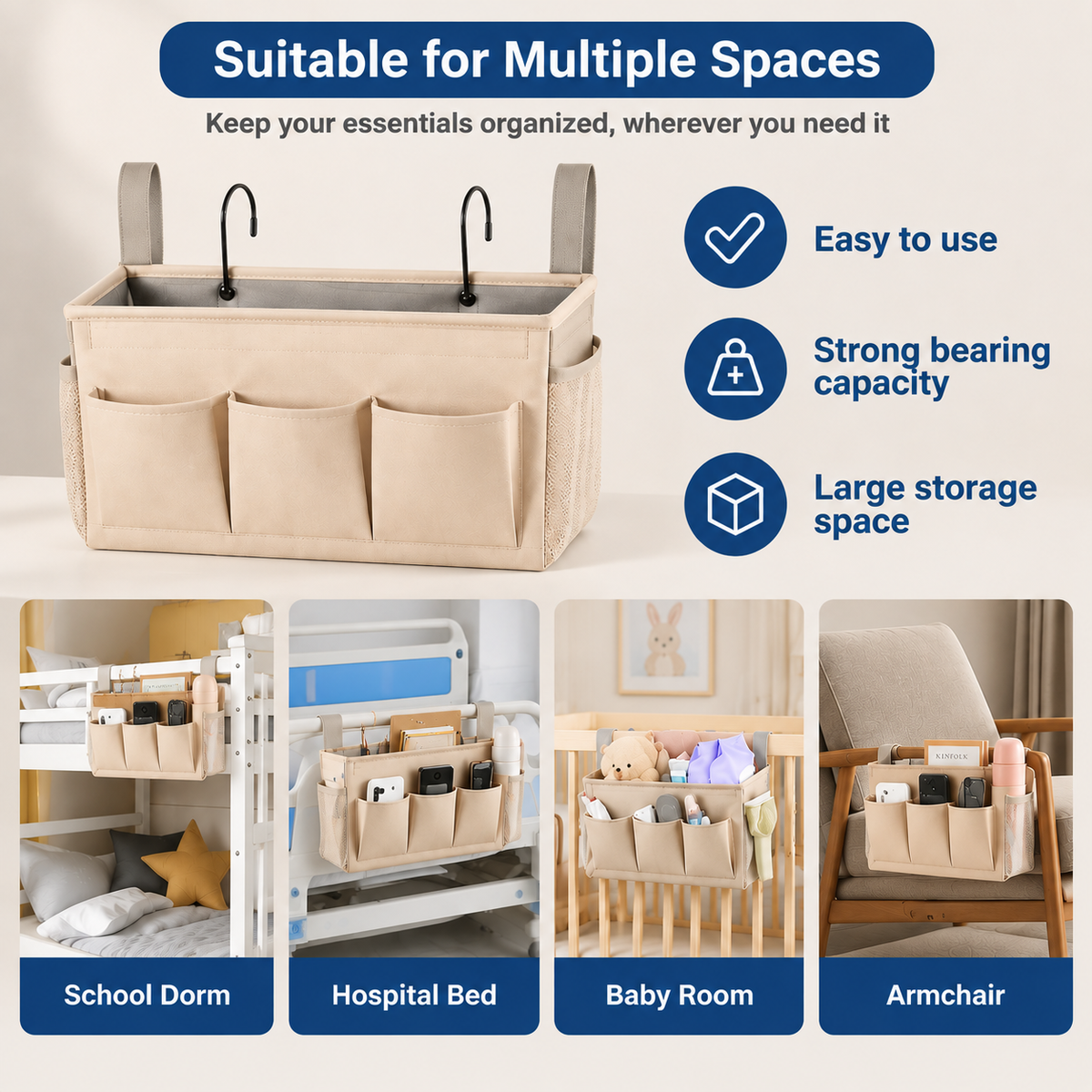 Bedside Caddy Organizer