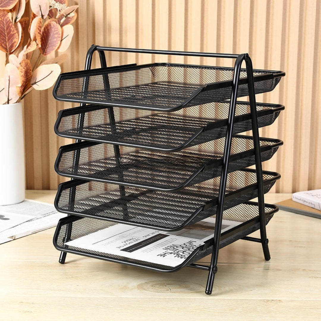 Steel Mesh Paper Organizer