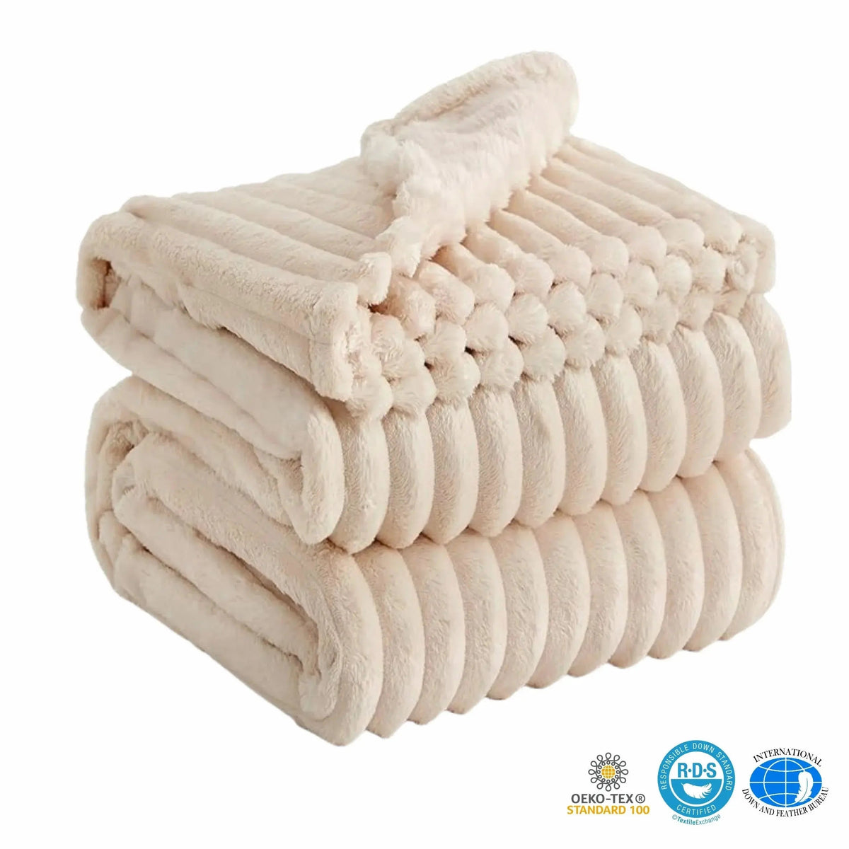 Faux Rabbit Fur Throw Blanket