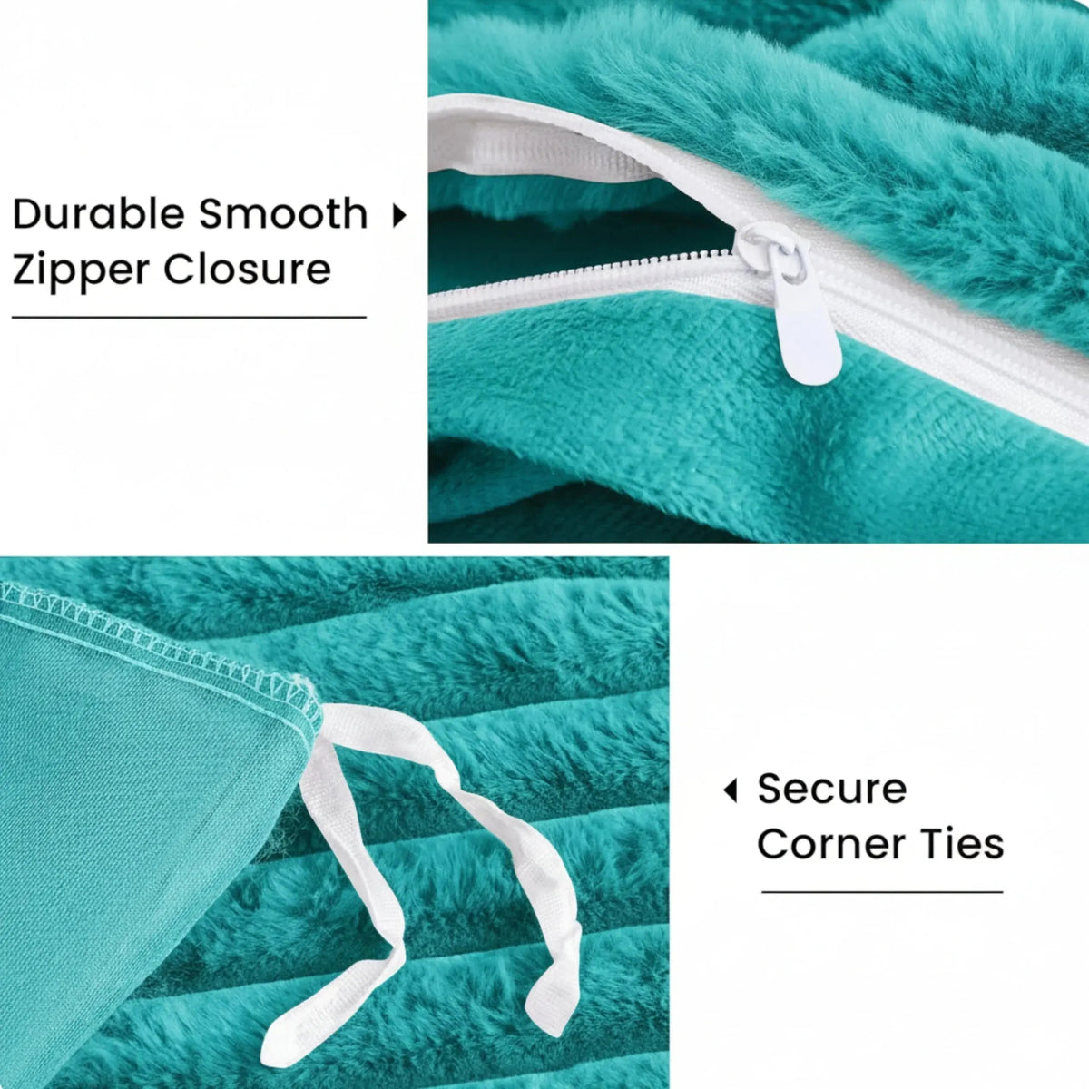 Flano Fleece Duvet Cover Set (3 Pcs)
