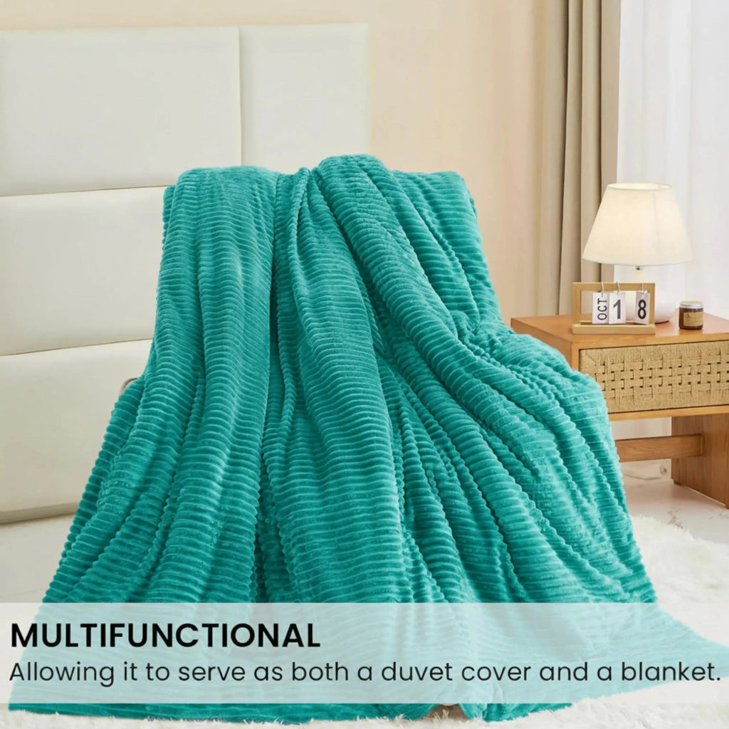 Flano Fleece Duvet Cover Set (3 Pcs)