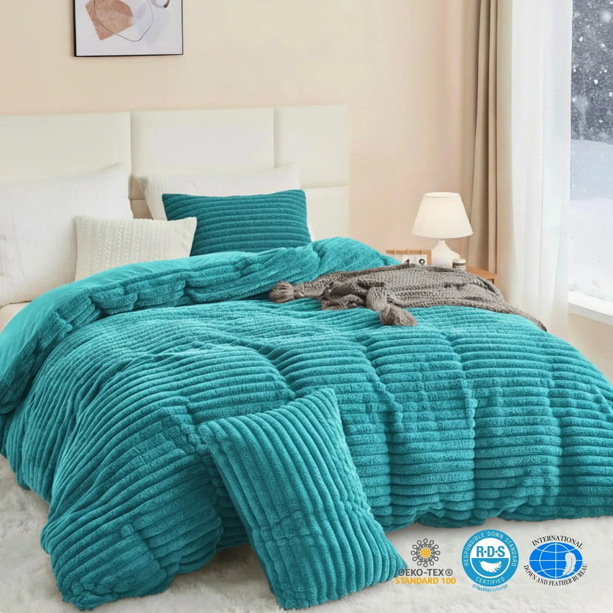 Flano Fleece Duvet Cover Set (3 Pcs)