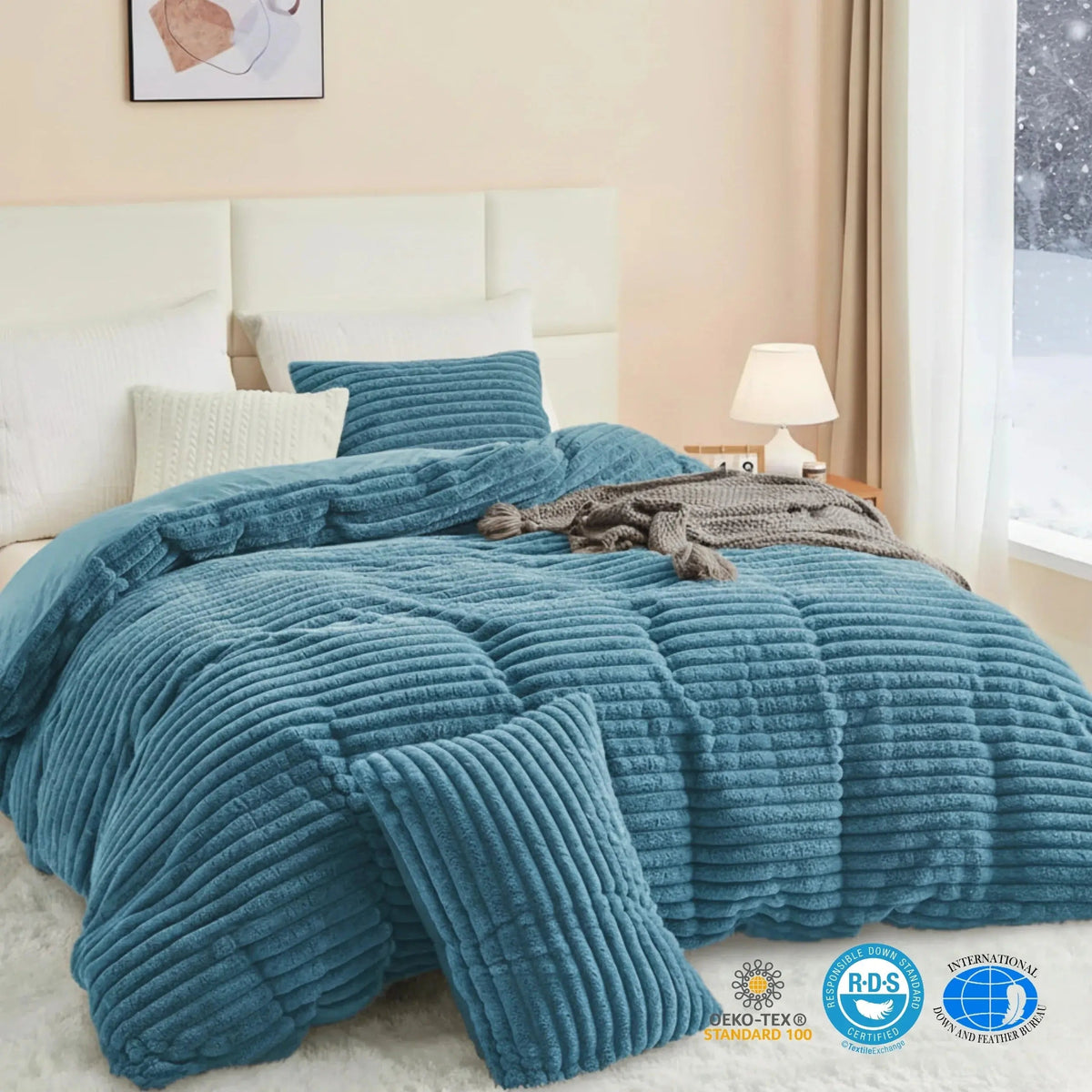 Flano Fleece Duvet Cover Set (3 Pcs)