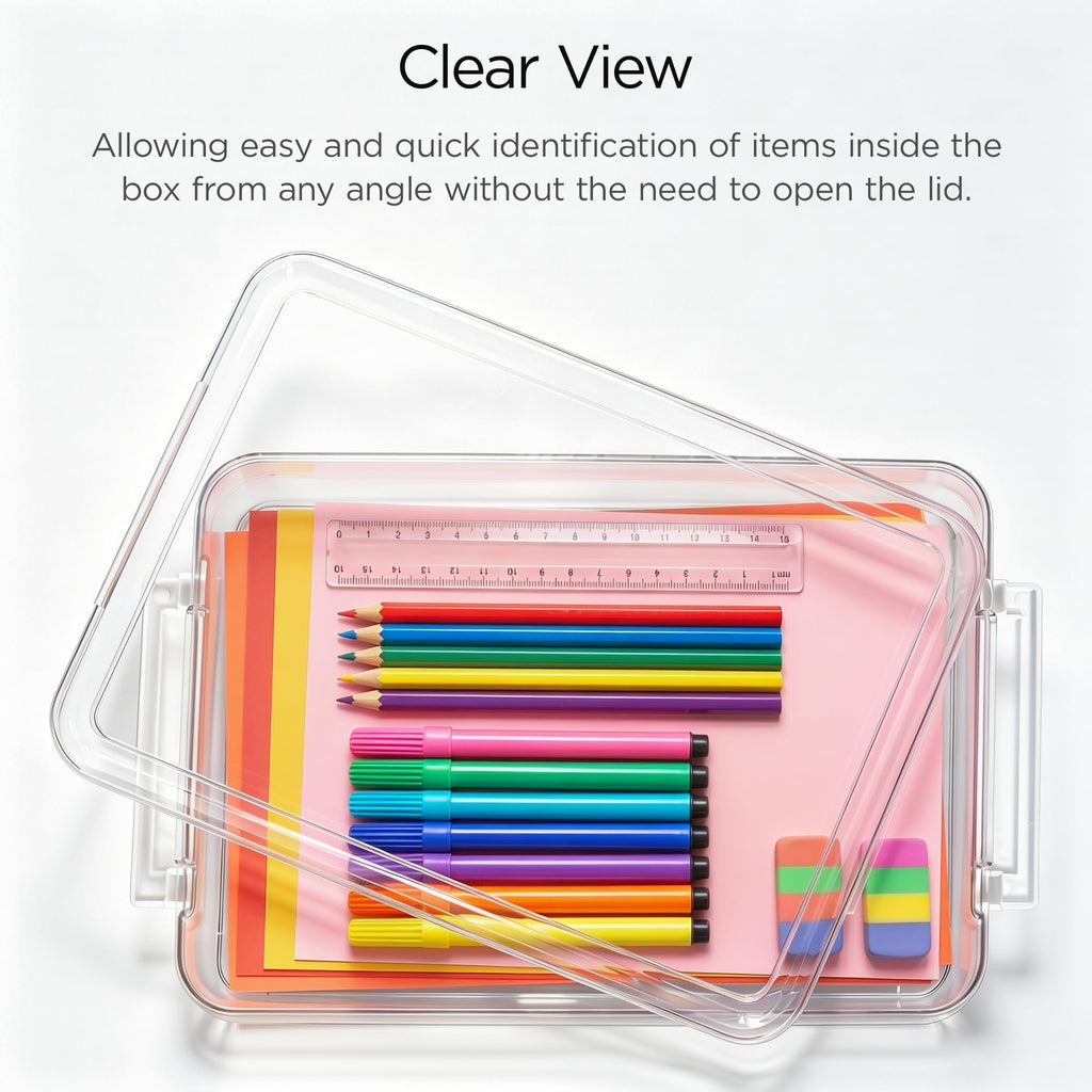 Clear Paper Organizer Box Set (3 Pcs)