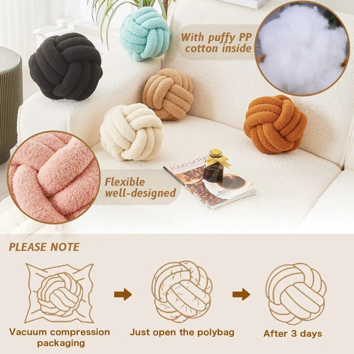 Decorative Knot Pillow Ball