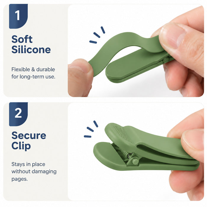 Silicone Reading Bookmark (3 Pcs)