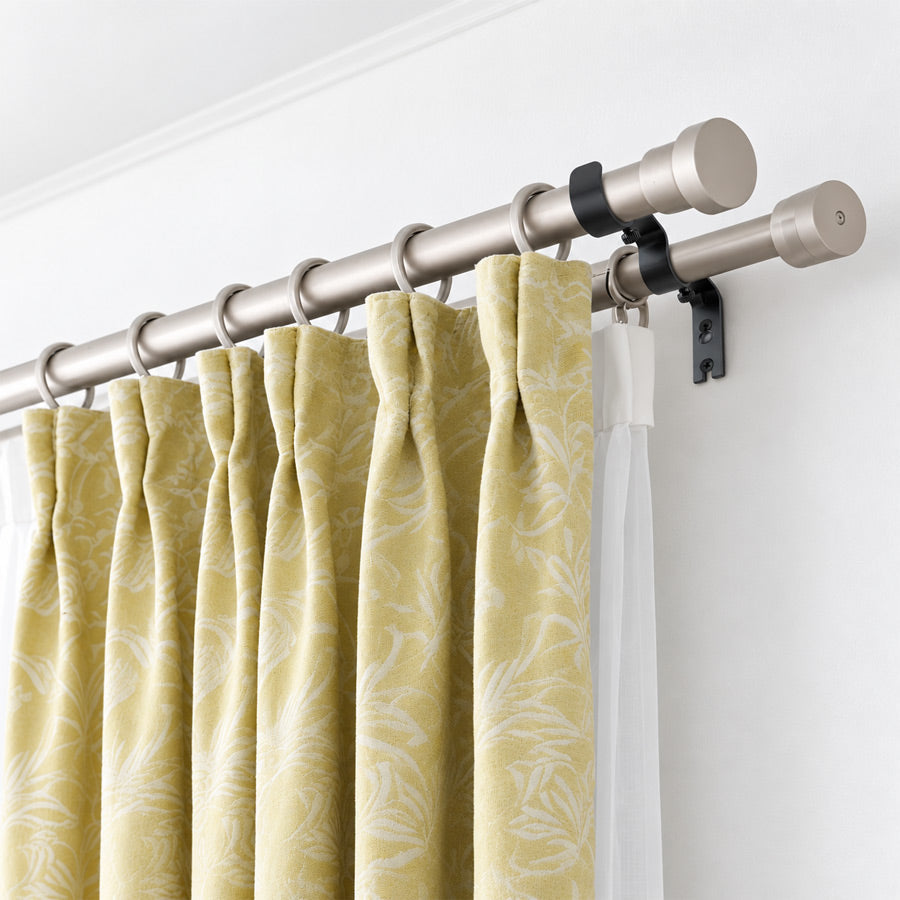 Double Curtain Rod Bracket (2 Pcs)