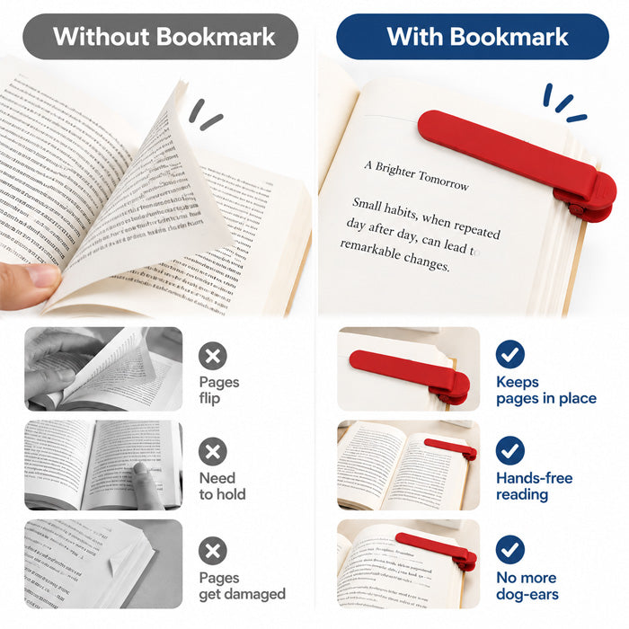Silicone Reading Bookmark (3 Pcs)