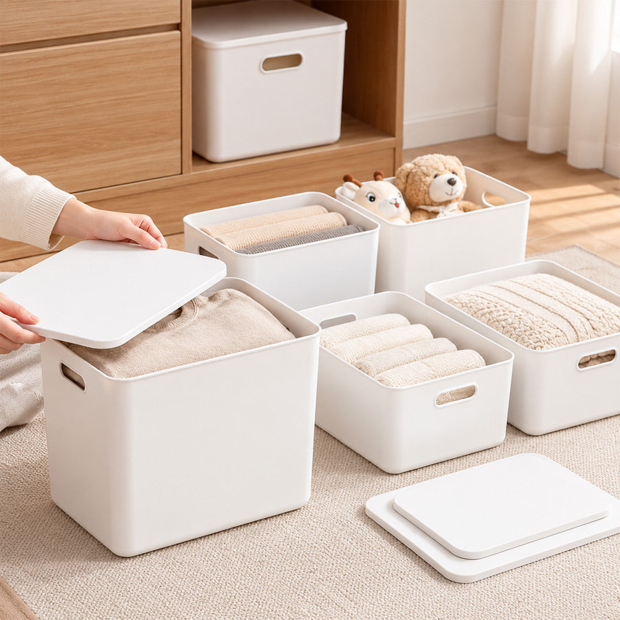 Stackable Storage Bin with Lid