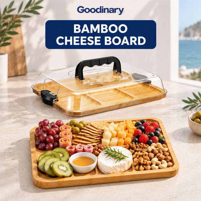Bamboo Cheese Board with Lid