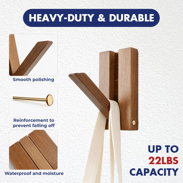 Piano Key Wood Hooks (2 Pcs)
