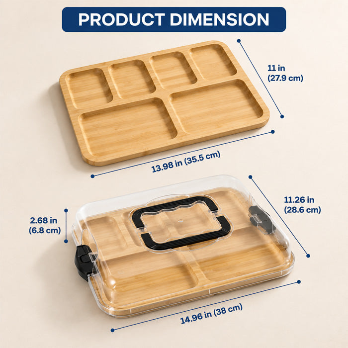 Bamboo Cheese Board with Lid