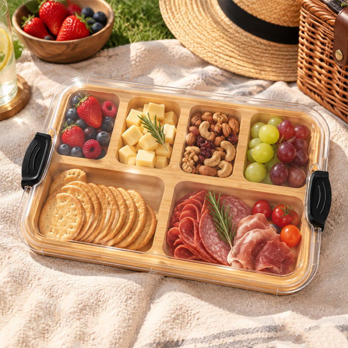 Bamboo Cheese Board with Lid