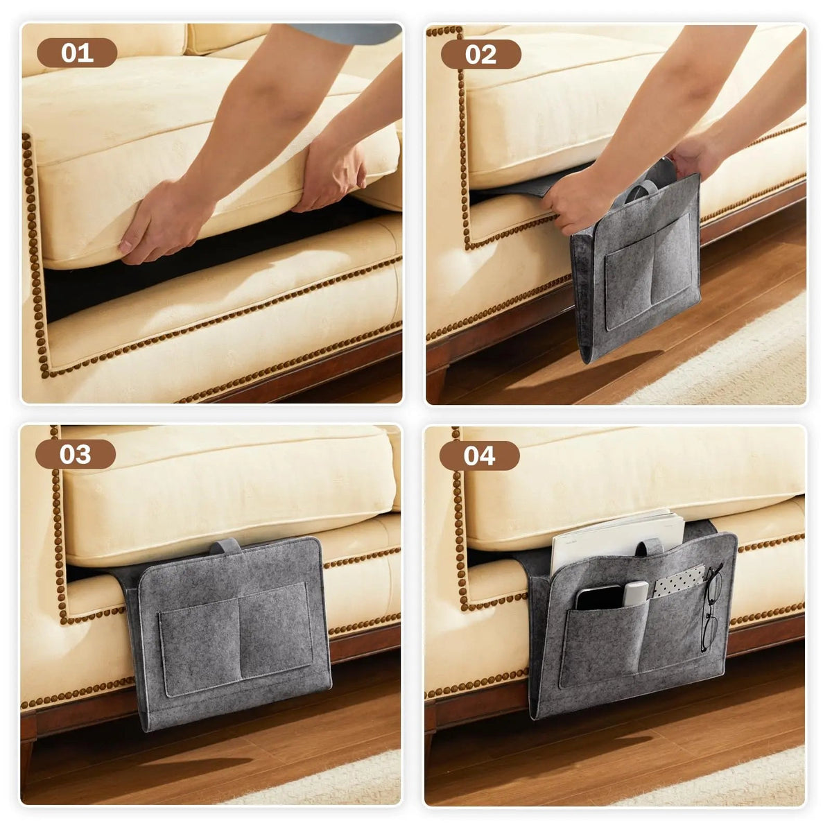 Felt Bedside Caddy Organizer