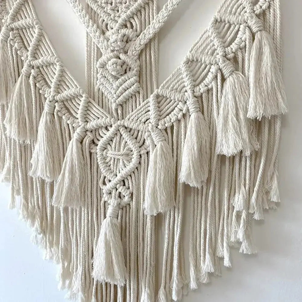 Boho Woven Geometric Wall Tapestry