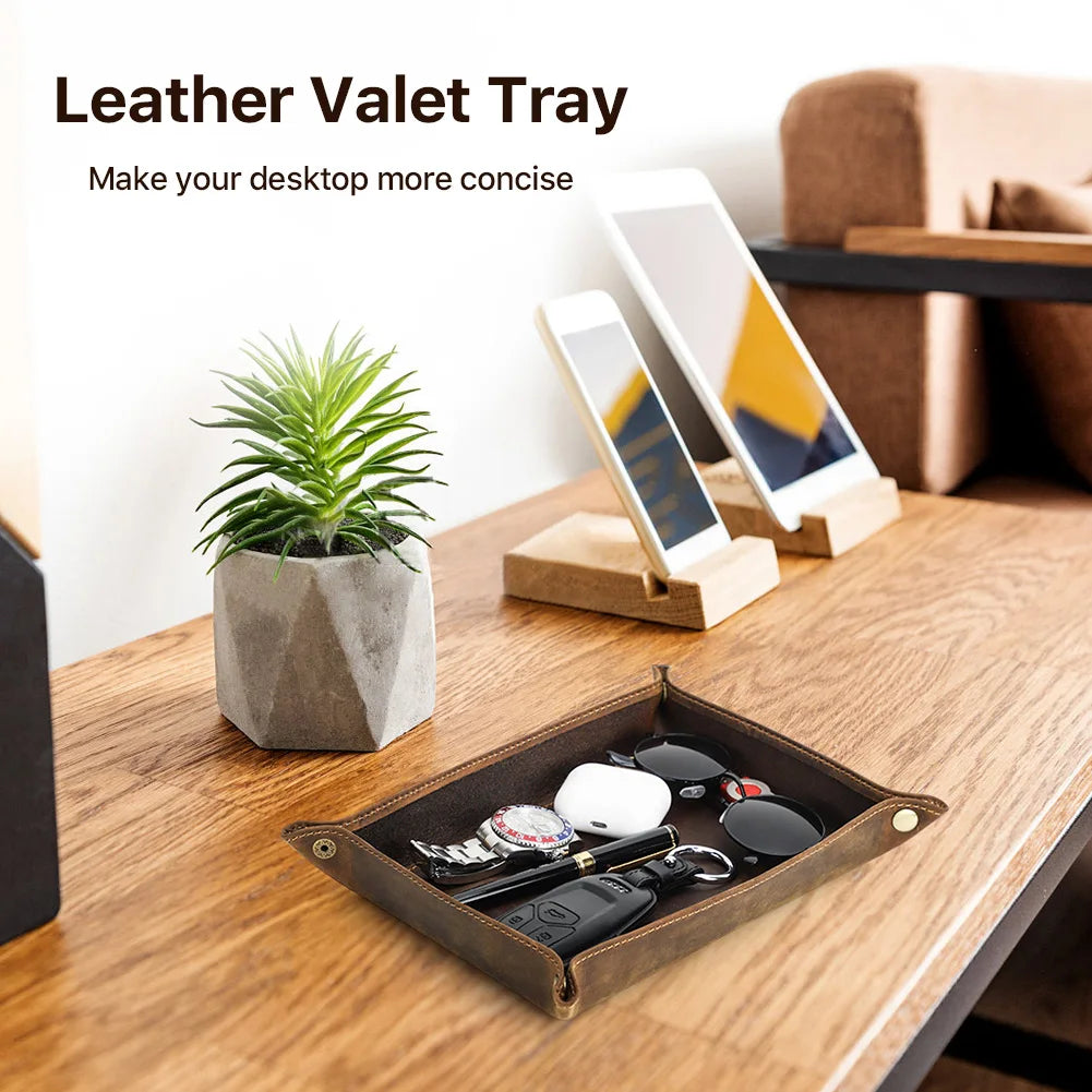 Leather Catchall Tray