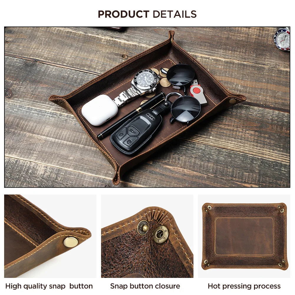 Leather Catchall Tray