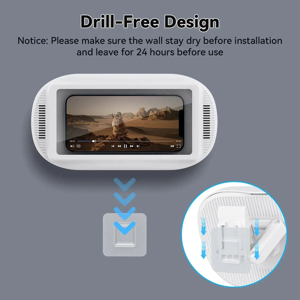 Waterproof Shower Phone Holder