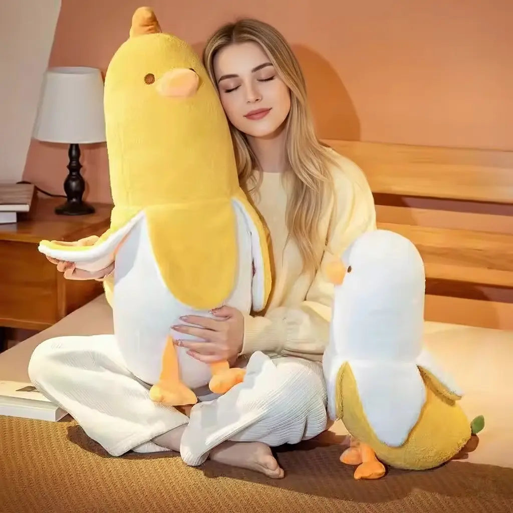 Banana Duck Plush Pillow