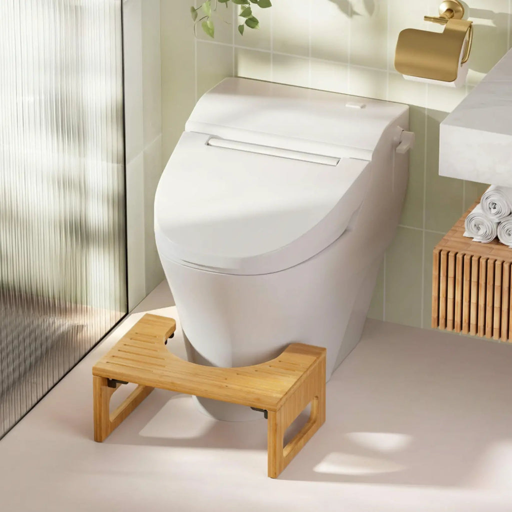 Bamboo Foldable Toilet Stool