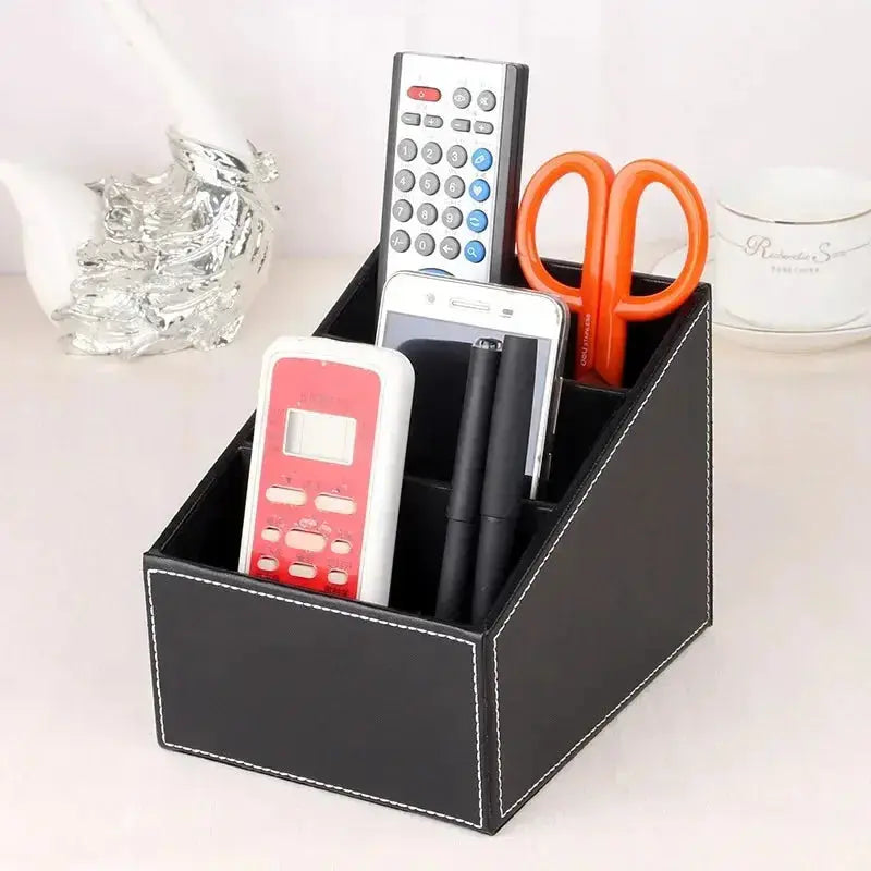 Vegan Leather Remote Control Holder