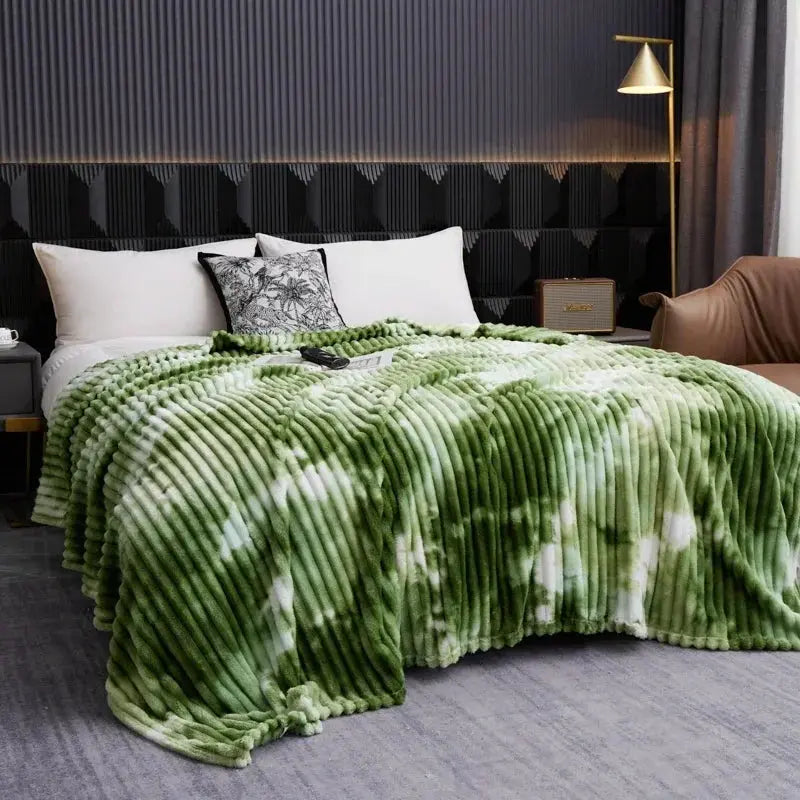 Tie Dye Flannel Fleece Blanket