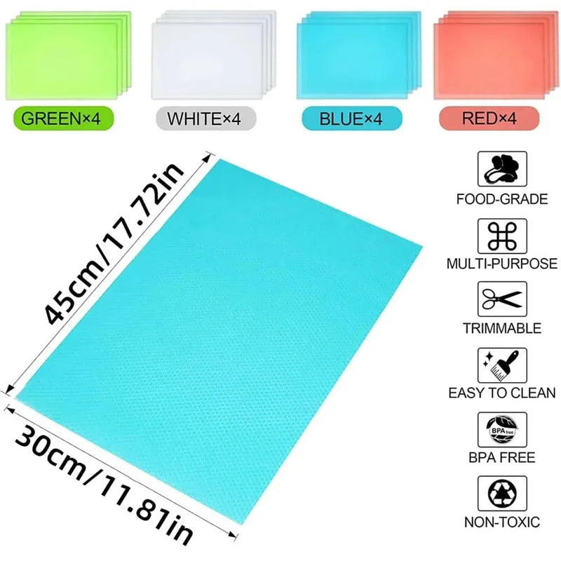 Fridge Liner Mats (4 Pcs)