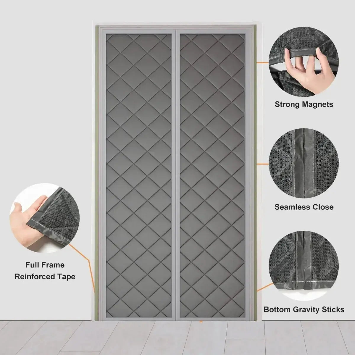 Magnetic Cotton Door Curtain