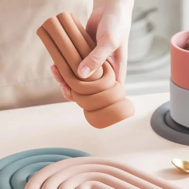 Rainbow Silicone Trivets (2 Pcs)