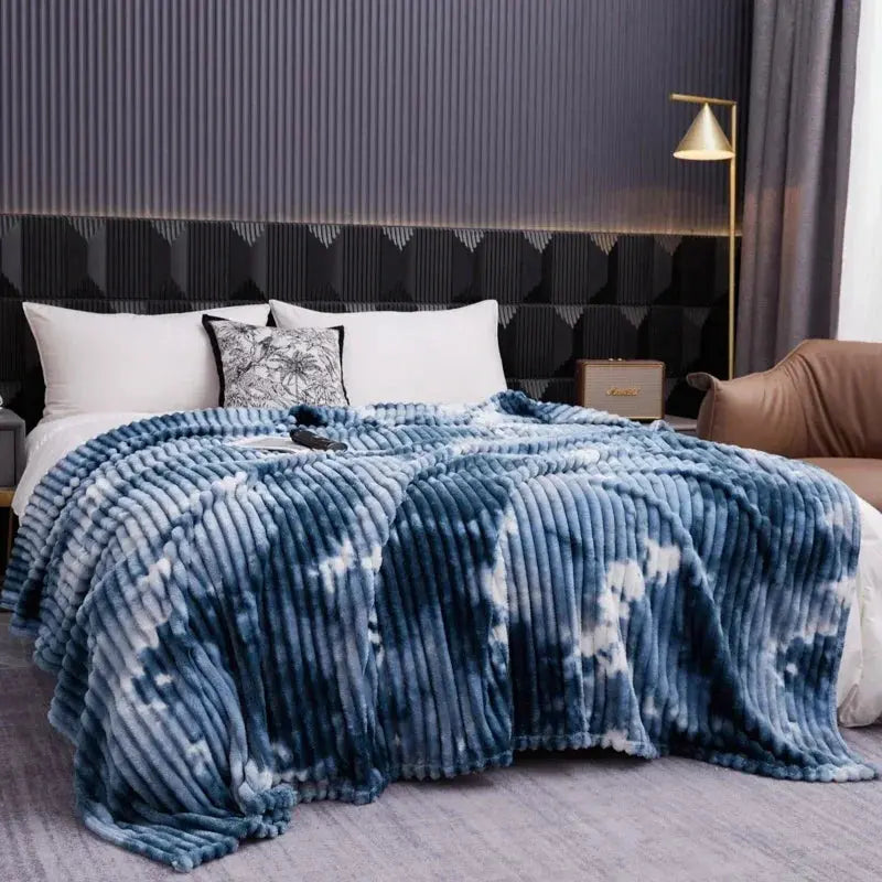 Tie Dye Flannel Fleece Blanket