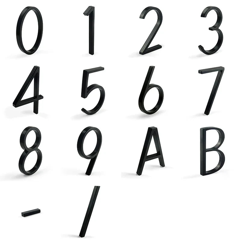 Stainless Steel Floating House Number