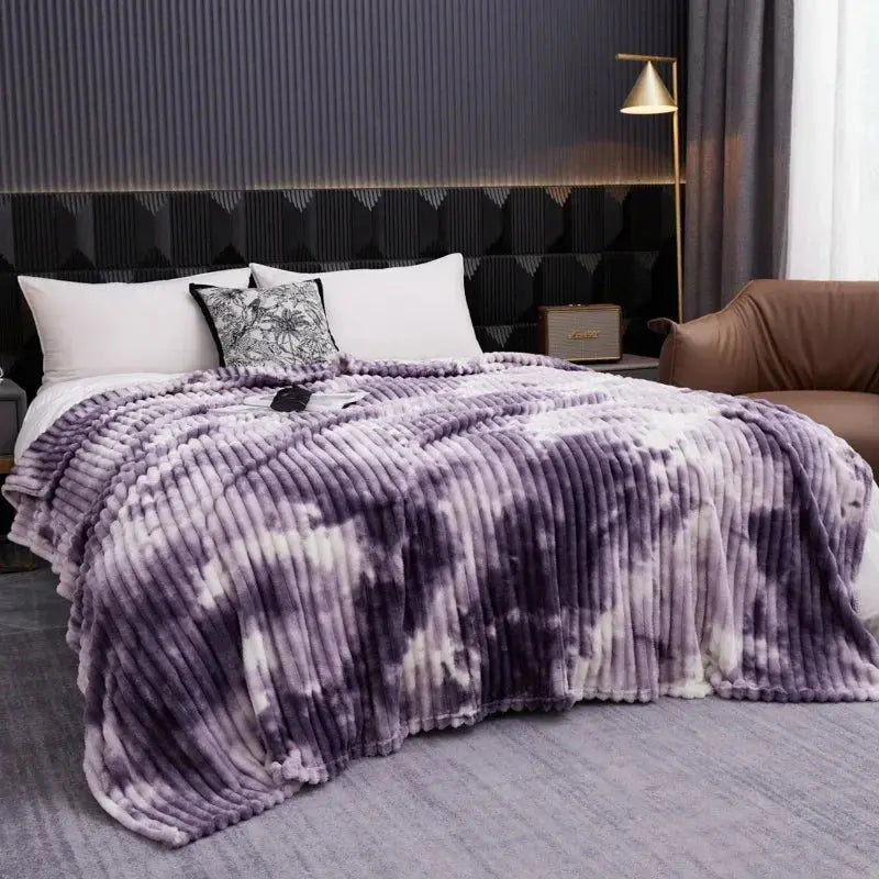 Tie Dye Flannel Fleece Blanket
