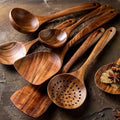 Teak Wooden Kitchen Utensils Set (6 Pcs)