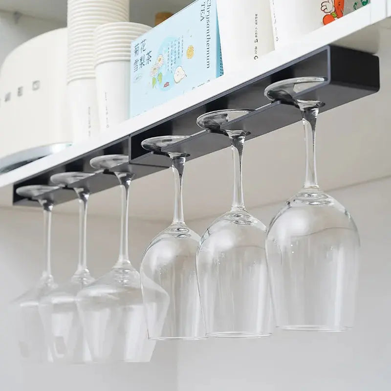 Under Cabinet Wine Glass Rack (2 Pcs)