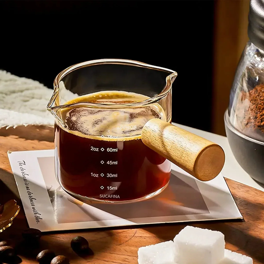 Wooden Handle Measuring Cup
