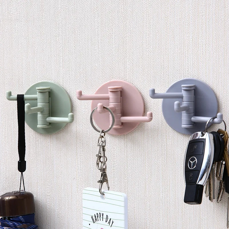 Rotating Adhesive Hooks (3 Pcs)