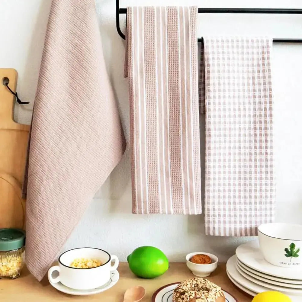 Cotton Kitchen Towels Set (3 Pcs)